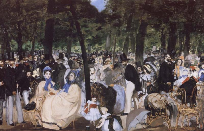 Music in the Tuileries Garden, Edouard Manet